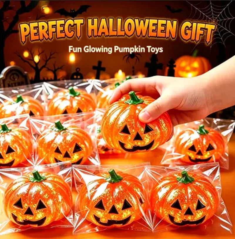 Cute Pumpkin Shape Slow Rebound Squishy Fidget Ball, Halloween Decor Squeeze Toy, Portable Stress Relief Play Toy for Party & Daily Use