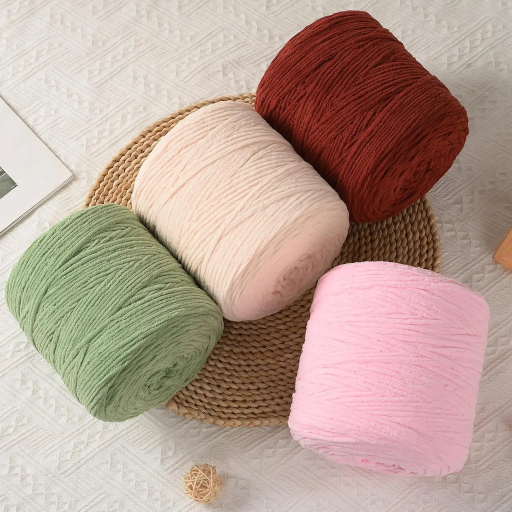 MULTIONS 5Mm Chunky Fuzzy Chenille Yarn for Crochet & Knitting | Soft Thick Yarn for Throw Blankets, Amigurumi & DIY Crafts | 215Yds / 569Yds, Perfect for All-Season Handmade Gifts, Mother’S Day & Father’S Day&Back to School