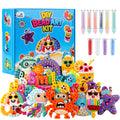 Kiditos DIY Bead Art & Mosaic Kit for Kids Ages 3+, All-In-One Arts & Crafts Supplies with Cute Templates & Bead Pens, Make Custom Jewelry Fine Motor Hands-On Activity, Perfect Birthday & Holiday Party Gift for Girls Boys