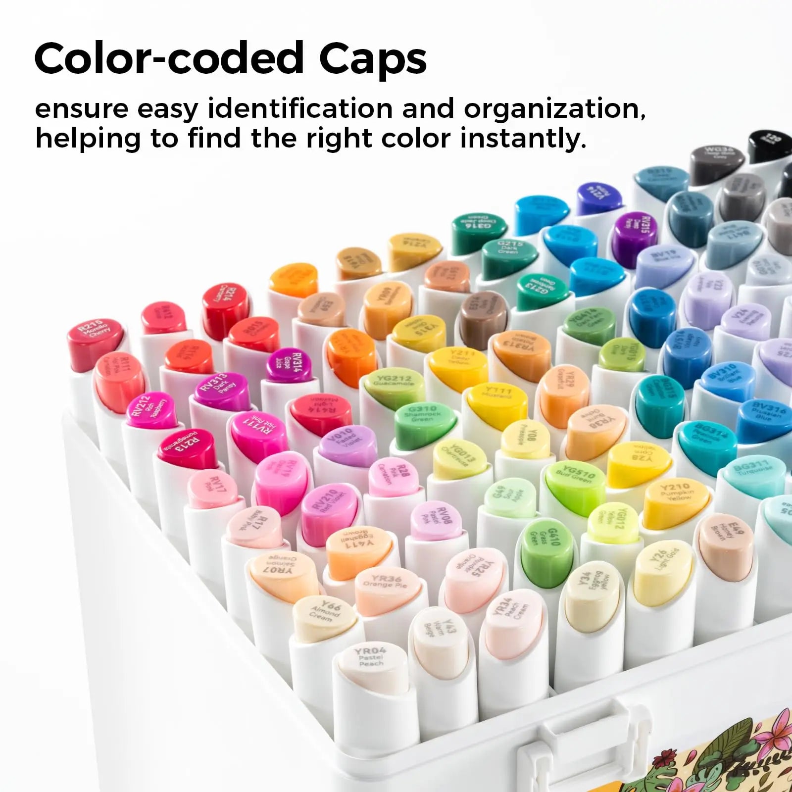 Ohuhu Kaala Series Alcohol Markers - 108 Colors, Fine & Slim Broad Chisel Dual Tips, Alcohol-Based Refillable, 1 Colorless Blender, Markers for Coloring, Artistry, Artist Lifetime Use for Illustration Drawing Manga