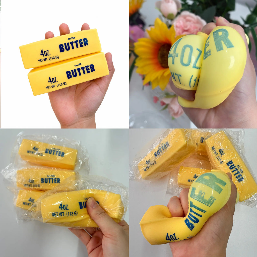 [Dealsforyou] Butter Squishy Stick, Small & Large Size Options, TPR Squishy Toy with EVA + Air Filling, Butter-Shaped Squeeze Fidget Toy for Desk, Hand Play & Boredom, Restock, Dealsforyoudays, Summerwins, DFYD