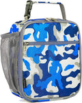 Kids Lunch Box Insulated Soft Bag Mini Cooler Back to School Thermal Meal Tote Kit for Girls, Boys, Camo