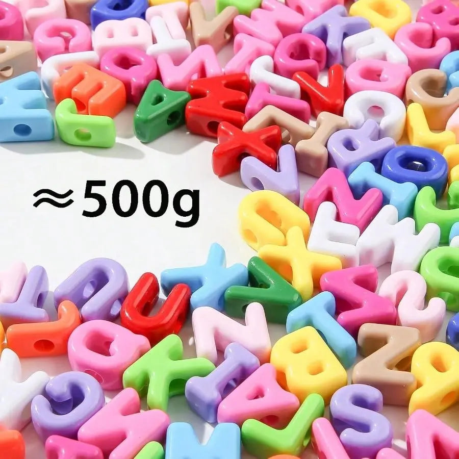 78Pcs Large Letter Beads Big Chunky Letter Bead A-Z Acrylic Alphabet Bubble Beads for Paracord Bead Bag Charm Keychains Crafts Education Leaning(Ab