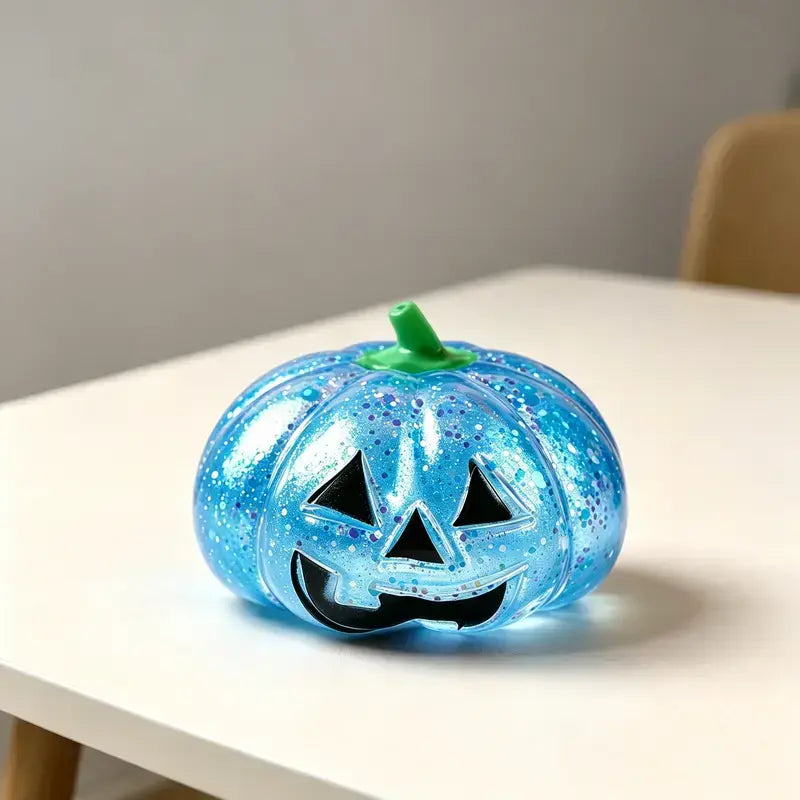 Cute Pumpkin Shape Slow Rebound Squishy Fidget Ball, Halloween Decor Squeeze Toy, Portable Stress Relief Play Toy for Party & Daily Use