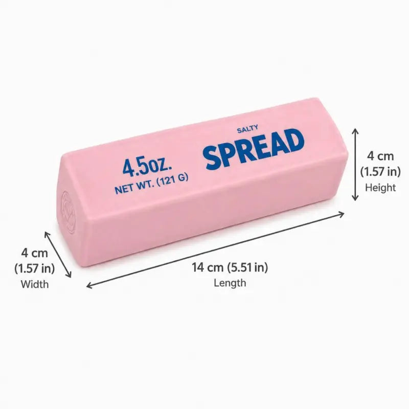 Squishy Toy Butter Bar Stress Relief Fidget Toy, Soft Squeeze Crunchy Sensory Play Toy for Desk Breaks, Home, School, Study, and Office Use, Cute Handheld Butter Shape Toy for Everyday Fun, Kids, Teens, Teachers, Office Workers, Small Gift Buyers