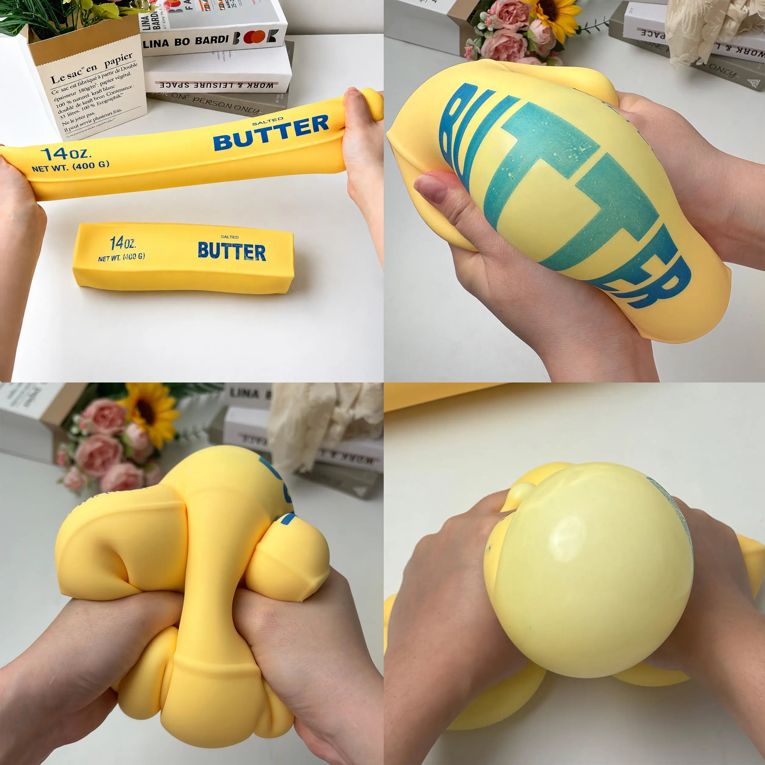 [Dealsforyou] Butter Squishy Stick, Small & Large Size Options, TPR Squishy Toy with EVA + Air Filling, Butter-Shaped Squeeze Fidget Toy for Desk, Hand Play & Boredom, Restock, Dealsforyoudays, Summerwins, DFYD