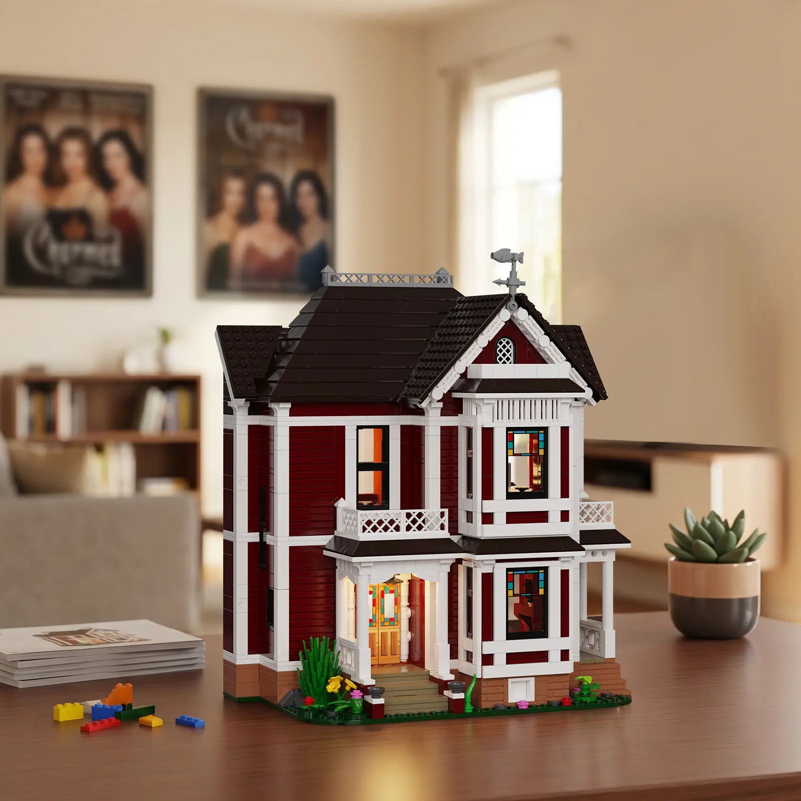 Enchanted House Building Set, Fantasy Cottage Architectural Model Kit for Adults, Magical Storybook Home Collectible Display Decor Gift