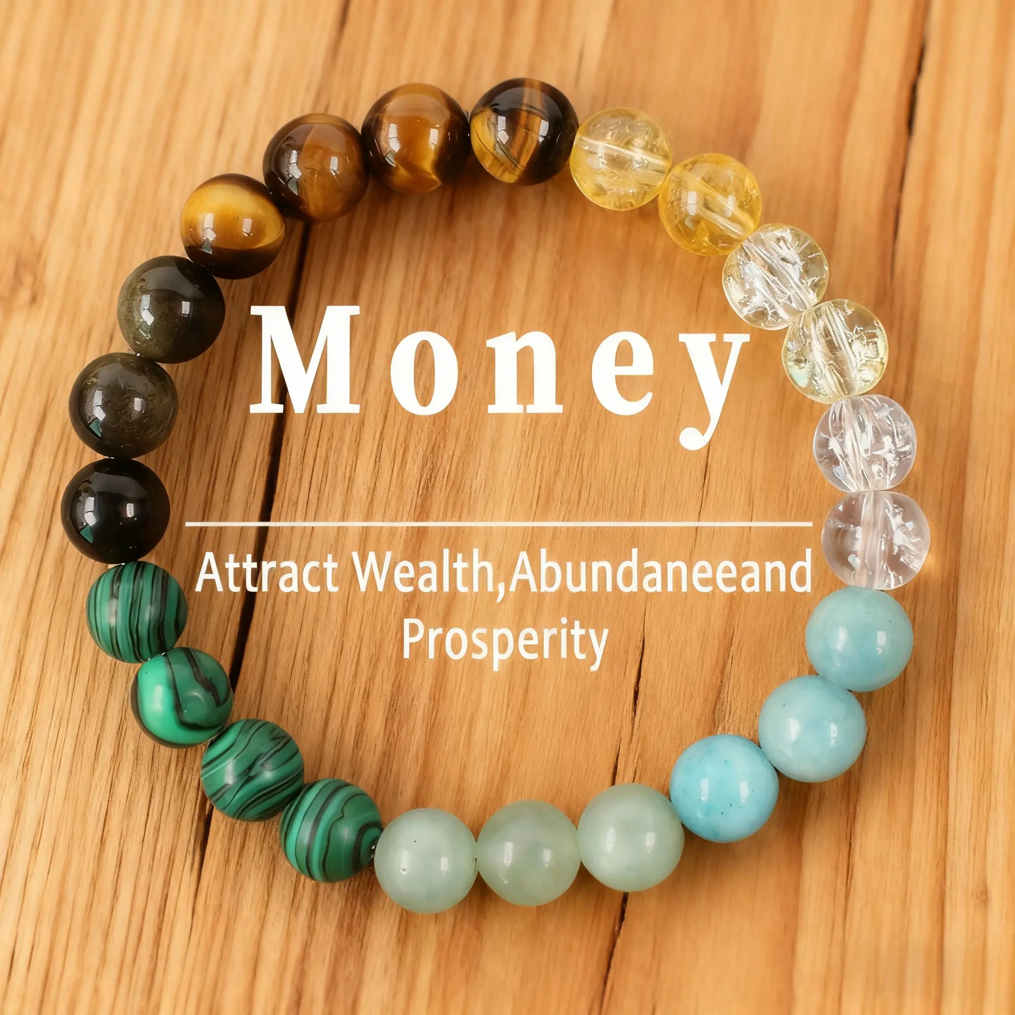 4Pcs Money Attraction Bracelet Aesthetic with Green Aventurine & Tiger Eye - Blue Friendship Bracelet Beaded Jewelry Protection Bracelet Encouragement Gift Fashion Premium Bracelet Colorblock Beaded Crystal Bracelet Handmade Christmas Gift Travelessential