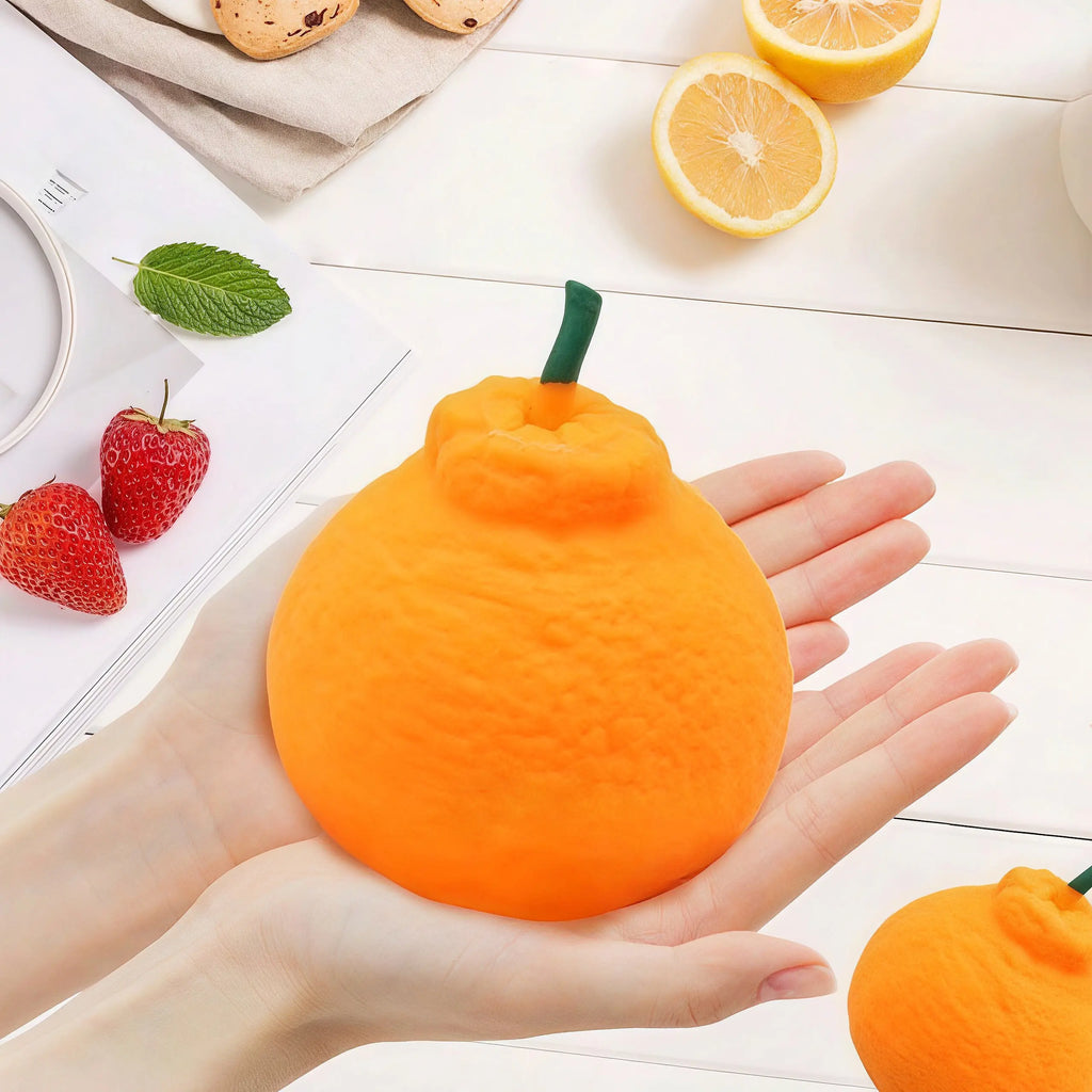 Stress-Relief Orange Toy, My Secret Orange Finger Toy, Made of Soft TPR Material, Helps Relieve Stress, Unboxing Surprise.Perfect as a Valentine'S Day or Easter Gift, or for Kids to Exchange as Gifts.