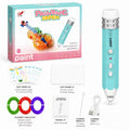 Kid-Friendly 3D Pen for Beginners - Easy-To-Use Rechargeable Handheld Art Tool, Handmade Gifts for Family Time, Includes Premium PLA Filament Material, Templates & Step-By-Step Guide Art Toy Printed Pen Stem Pen 3D Printer Pen for Kids Wireless 3D Printin
