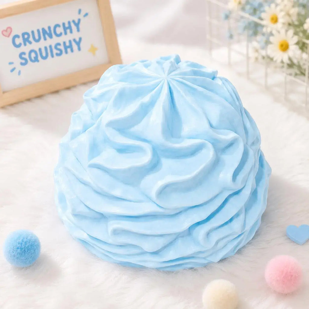 Cream Roll Crunchy Squishy Fidget Toy, Slow Rebound Squeeze Toy, Dessert Sensory Gift Toy for Teens and Adults