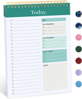 to Do List Notepad, Undated Daily Planner for Work and Goal Setting | Greenery Sway, 52 Sheets, 9.8" X 6.5" , for Office, Home and School, Daily Task Planning, Notes and Everyday Organization